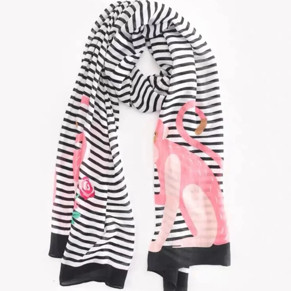 NEW kate spade new york Monkey Rose Wrap Scarf